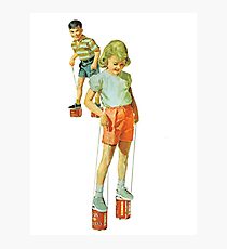 The Simple Life : Tin Can Stilts Photographic Print
