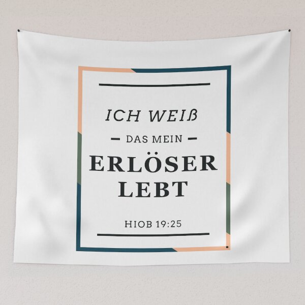 Artikelvorschau, Bibelversdesign - Ich weiß das mein Erlöser lebt entworfen und verkauft von GoodNewsDesign.