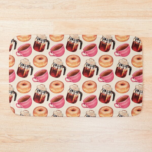 Item preview, Coffee Donuts & Percolator Pattern designed and sold by Kelly  Gilleran.