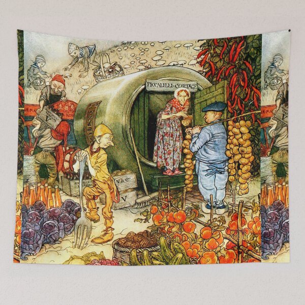 Item preview, Gypsy caravan vintage illustration designed and sold by Vintage Designs +.