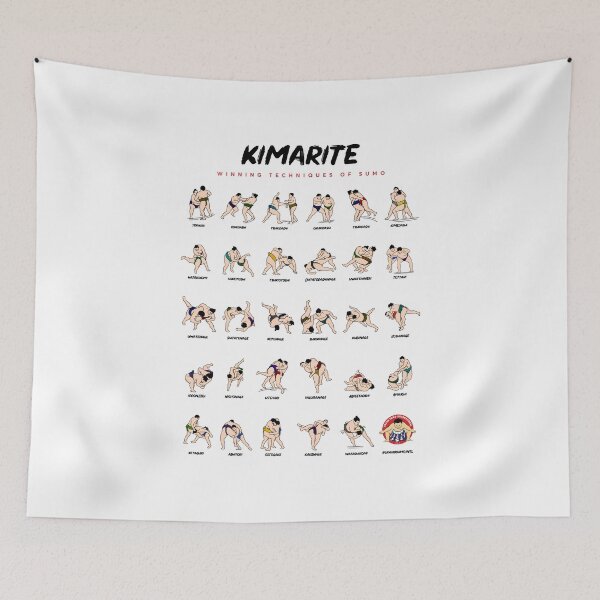 Item preview, Kimarite — Winning Techniques of Sumo designed and sold by gsimerch.