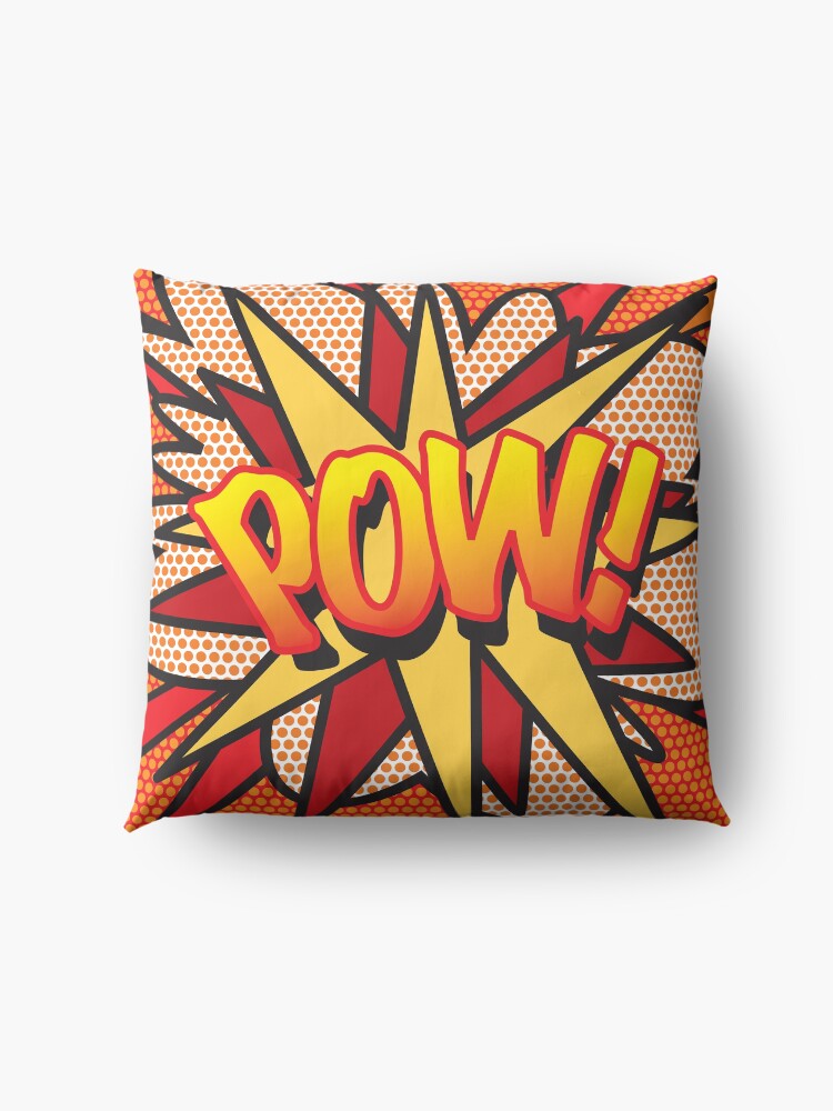 Alternate view of POW Comic Book Pop Art Trendy Fun Floor Pillow