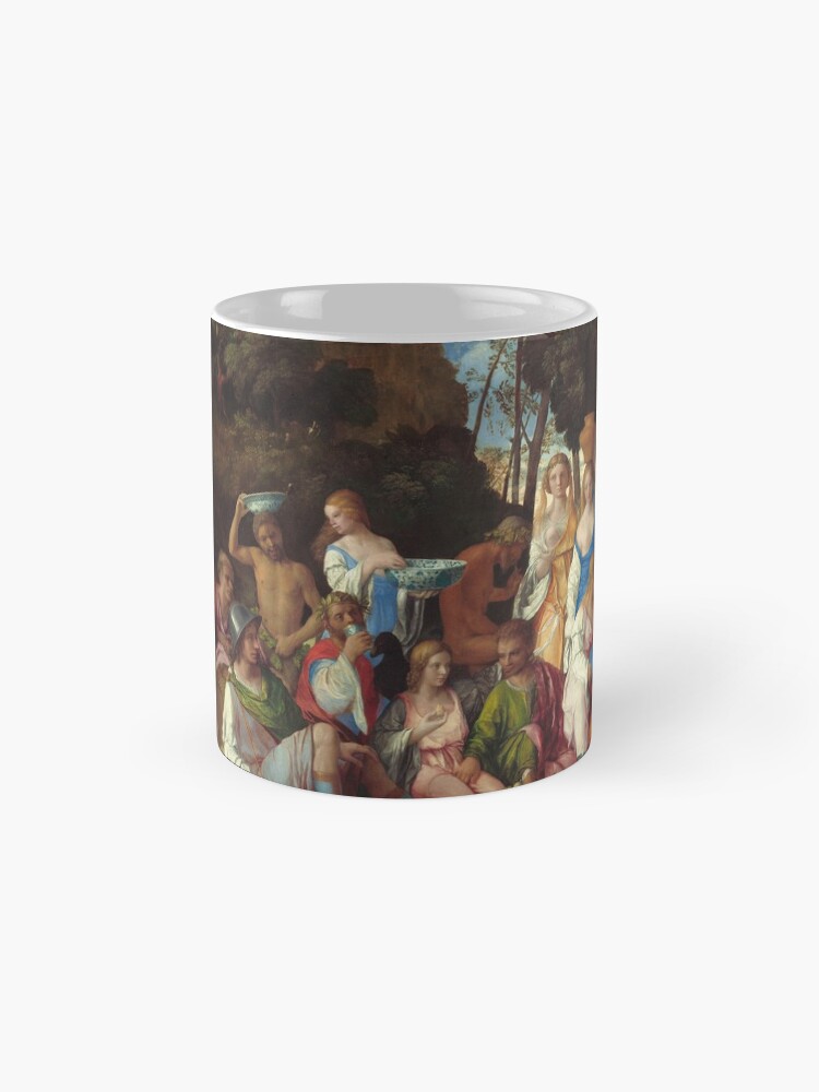 Alternate view of The Feast of the Gods Painting by Giovanni Bellini and Titian Mug