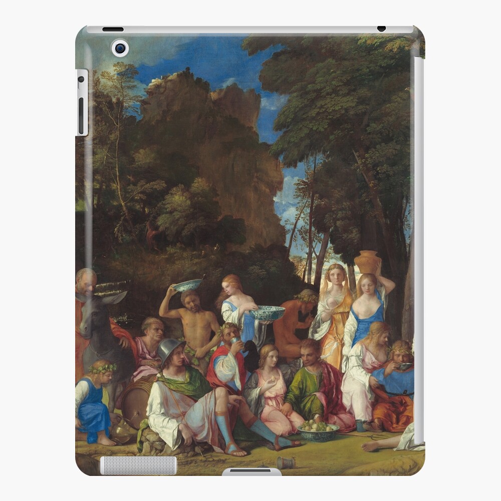 The Feast of the Gods Painting by Giovanni Bellini and Titian iPad Case & Skin
