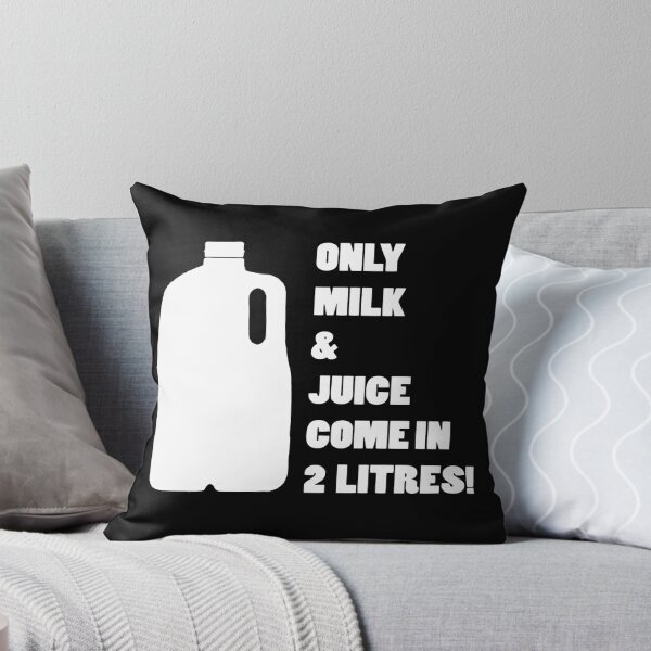 Item preview, Only milk & Juice come in 2 litres! (White) designed and sold by Nicola  Scalfino.