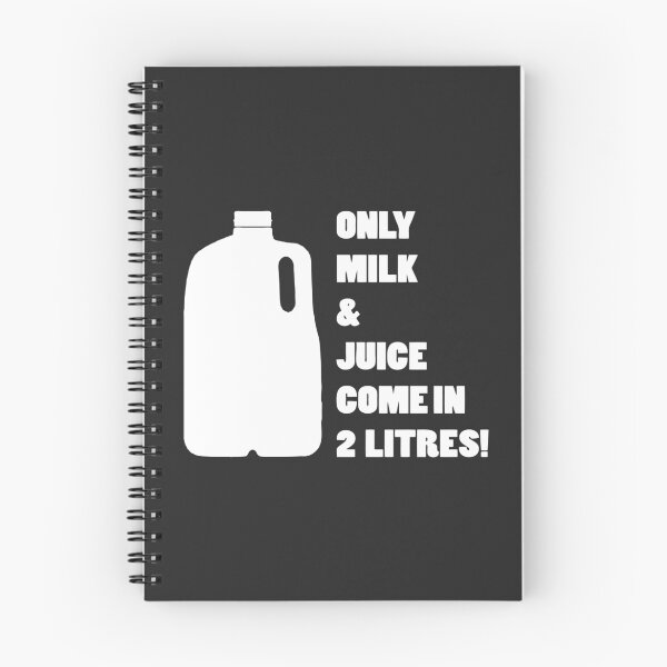 Item preview, Only milk & Juice come in 2 litres! (White) designed and sold by Nicola  Scalfino.