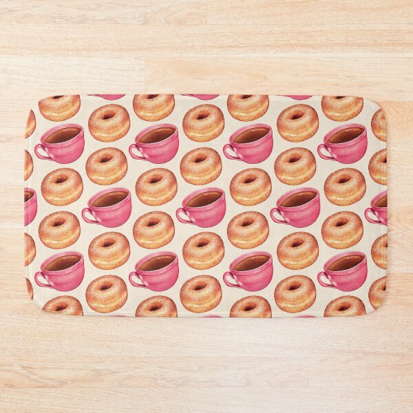 Item preview, Coffee & Sugar Donuts Pattern designed and sold by Kelly  Gilleran.