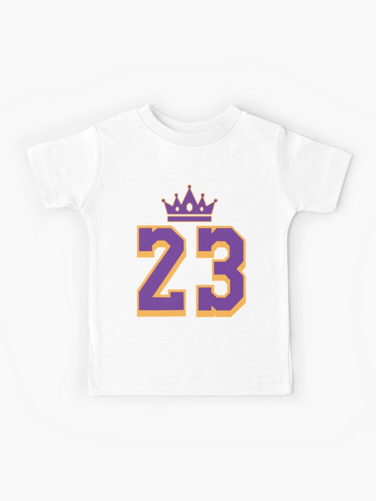 Lebron James, 23 King Collection Kids T-Shirt for Sale by