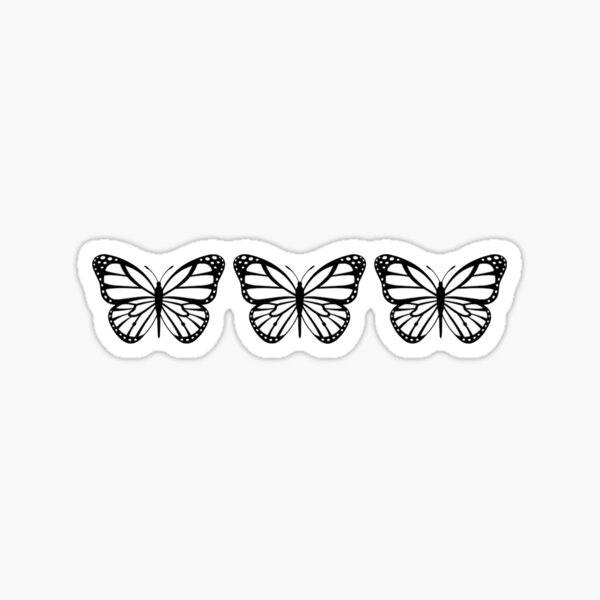 White Butterfly Stickers | Redbubble