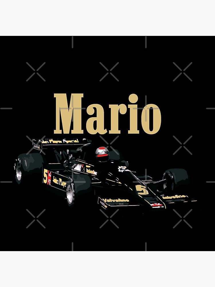 Mario Andretti Lotus 78 F1 Race Car  by FromThe8Tees