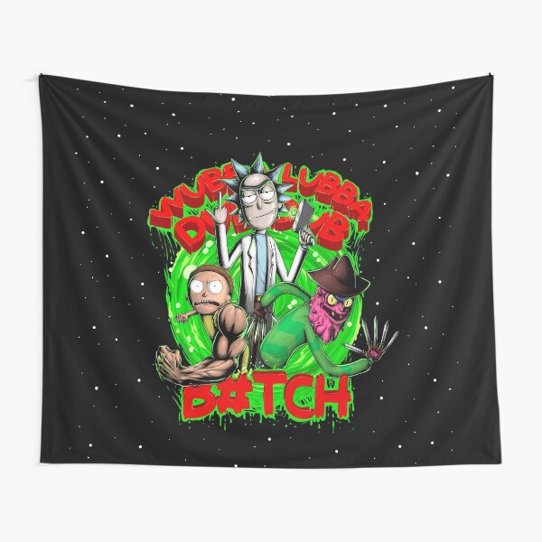 Rick, Morty and Terry Tapestry