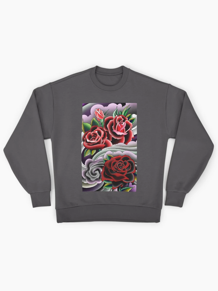 Thumbnail 1 of 6, Premium Oversized Sweatshirt, 3 Roses designed and sold by ColorTime.