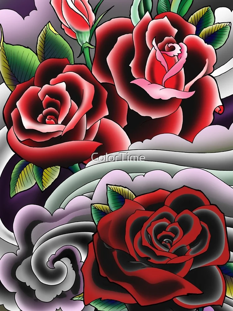 Thumbnail 5 of 5, iPhone Case, 3 Roses designed and sold by ColorTime.