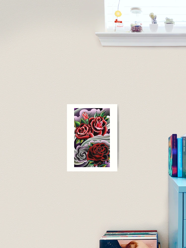 Thumbnail 2 of 3, Art Print, 3 Roses designed and sold by ColorTime.