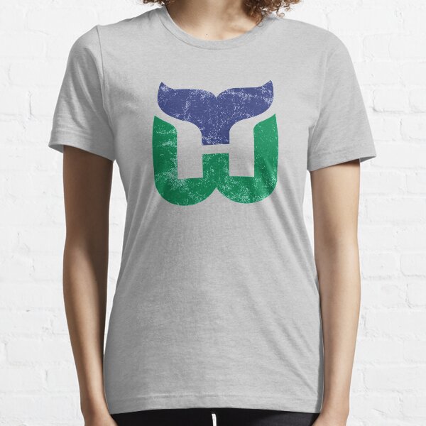 Hartford Whalers Distressed Logo - Defunct Hockey Team - The Whale - Brass Bonanza - Connecticut Hockey Essential T-Shirt