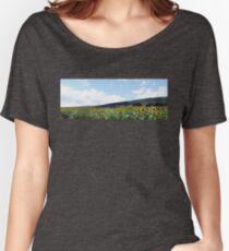 A Field of Sunflowers in Pennsylvania Women's Relaxed Fit T-Shirt