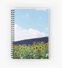 A Field of Sunflowers in Pennsylvania Spiral Notebook
