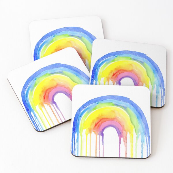 Item preview, Watercolor Rainbow Dripping designed and sold by Olga Shvartsur.