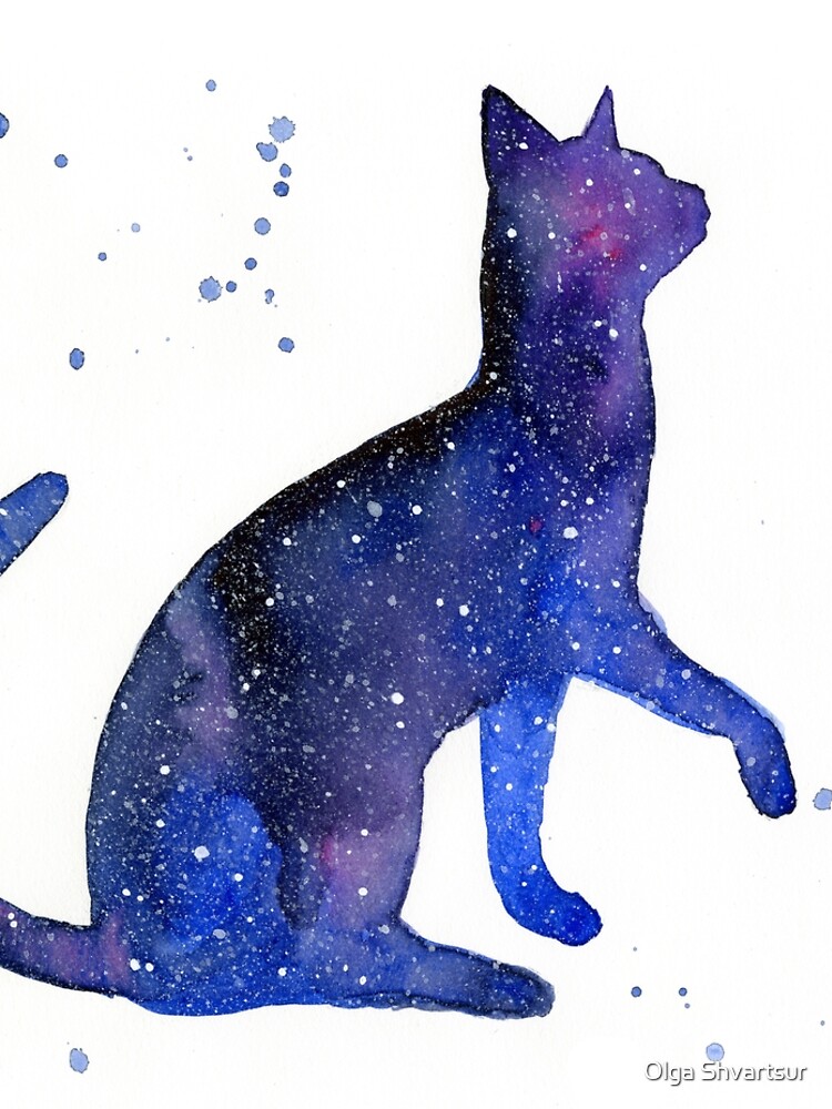 Space Cat Galaxy Cat Leggings for Sale by Olga Shvartsur