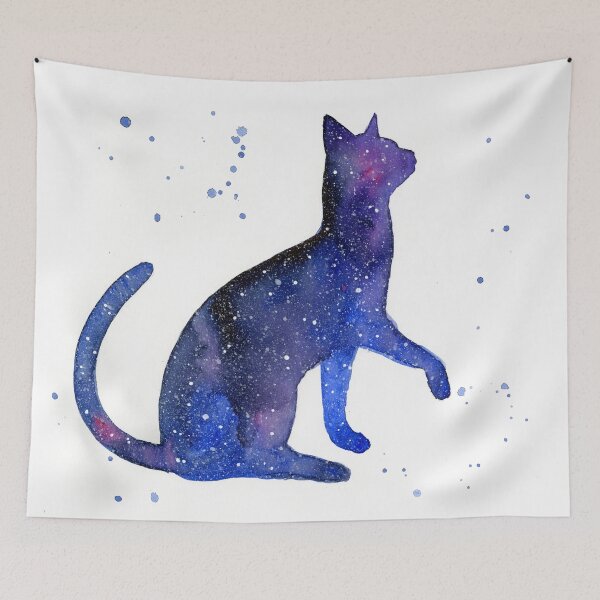 Item preview, Space Cat Galaxy Cat designed and sold by Olga Shvartsur.