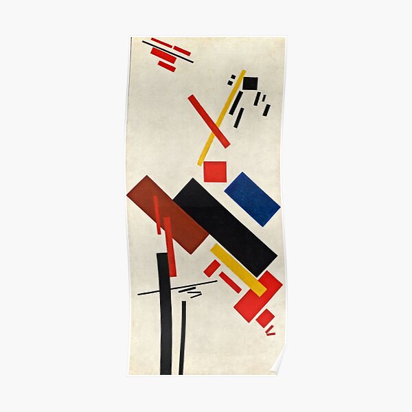 Kazimir Malevich - Stroyuschiysya Dom Poster
