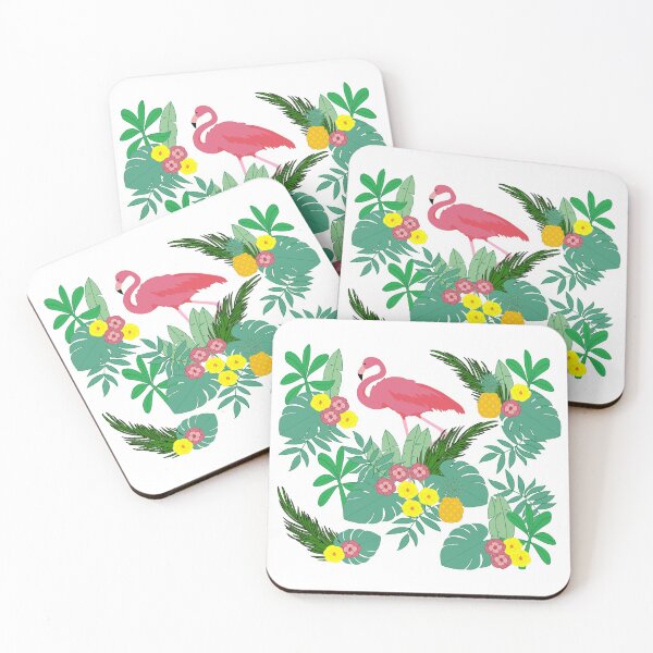 Item preview, Tropical Palms Flamingo designed and sold by GL Digital Artwork .