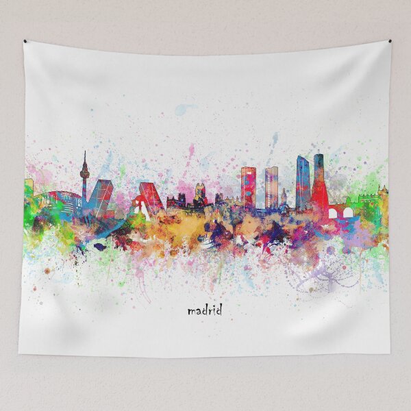 Item preview, madrid skyline designed and sold by BekimART.