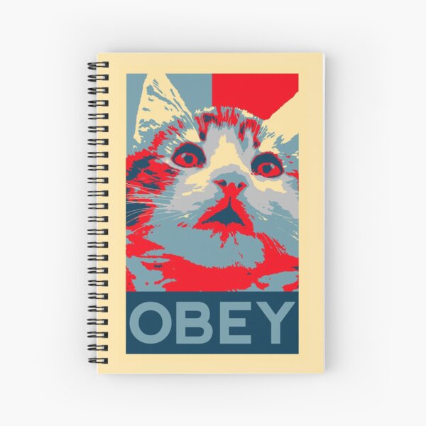 Obey the cat - Spiral Notebook