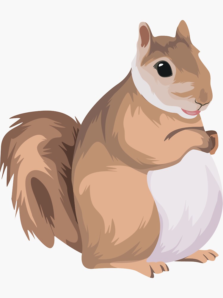 Thumbnail 3 of 3, Sticker, A Lot of Nuts designed and sold by chonkyanimals.