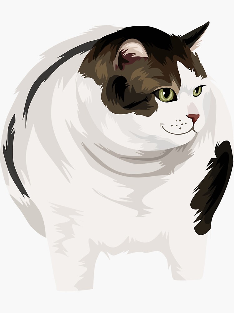 Thumbnail 3 of 3, Sticker, The Original Chonk designed and sold by chonkyanimals.