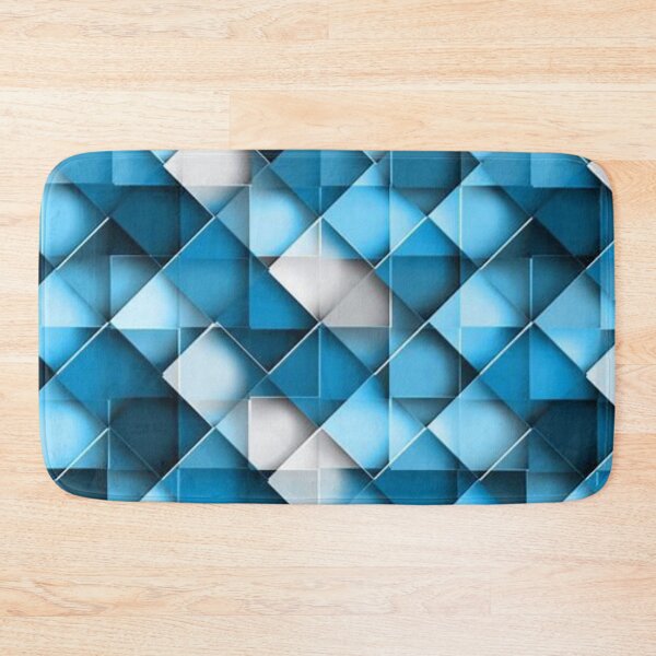 Item preview, blue geometric pattern  designed and sold by mmaggiee.