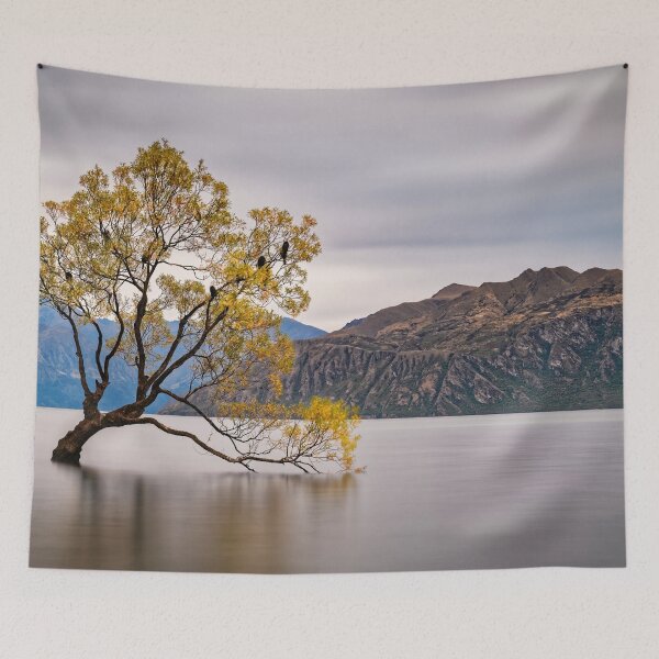 Item preview, WANAKA TREE AUTUMN NEW ZEALAND designed and sold by LandscapeArtCP.