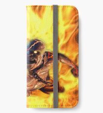 Vinilo o funda para iPhone ¡FUEGO REY Cartel iphone cajas del teléfono celular pegatinas y más!