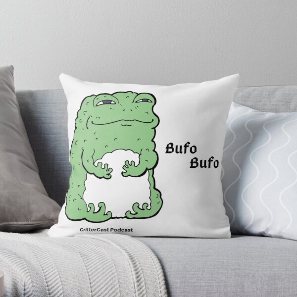Bufo Bufo CritterCast Throw Pillow