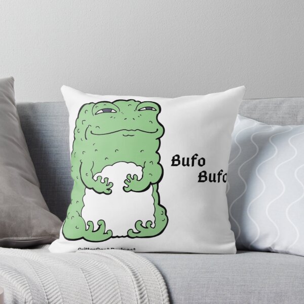 Bufo Bufo CritterCast Throw Pillow