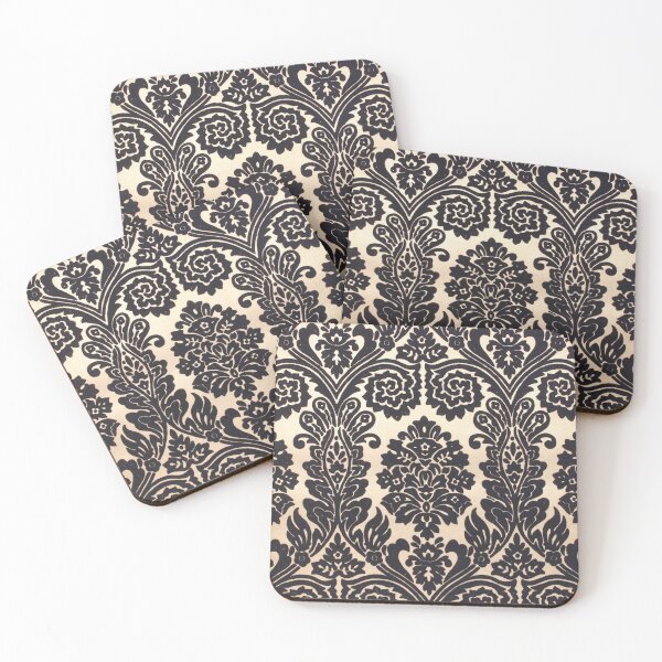 Item preview, Vintage Black and White Damask Print designed and sold by Kristina Sale.