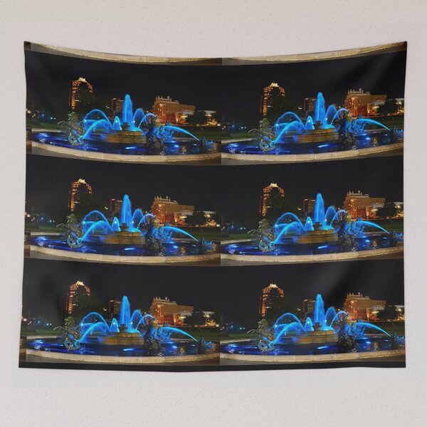 Item preview, J. C. Nichols Fountain in Blue, Kansas City designed and sold by Catherine Sherman.