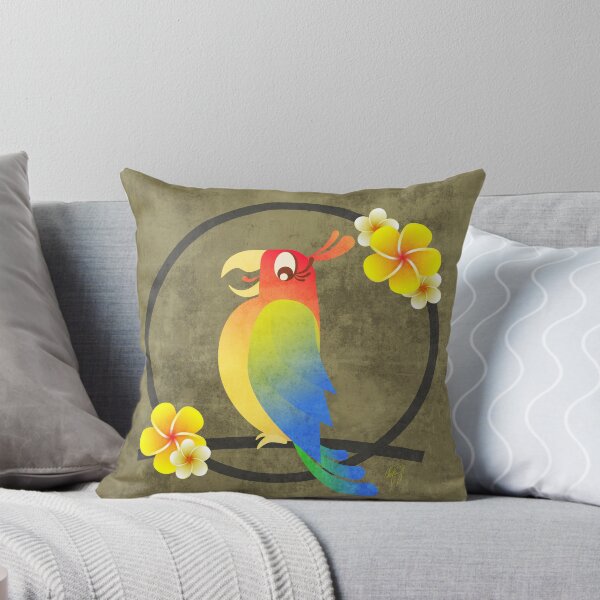 Item preview, Tiki Birds - Rainbow on Tan designed and sold by drxgonfly.