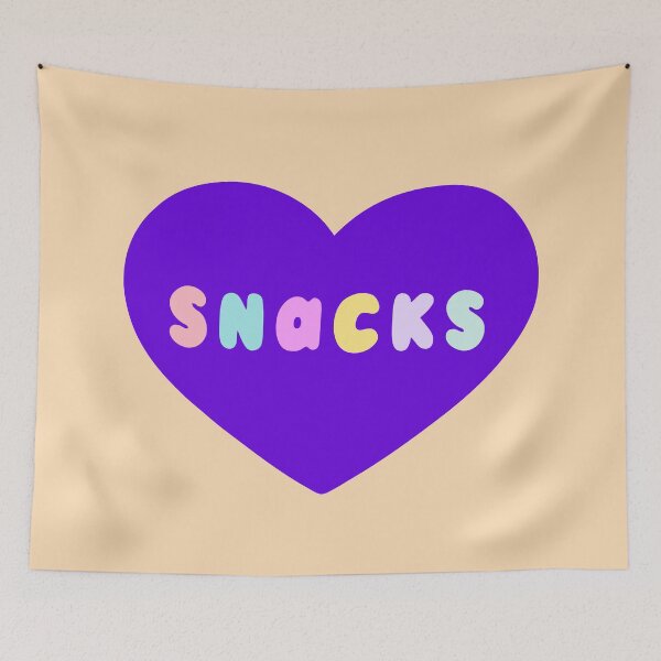 Item preview, Snacks Retro Lettering designed and sold by evannave.