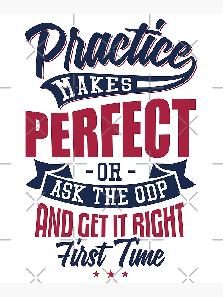 Practice makes Perfect - Or Ask The ODP And Get It Right First Time by snibbo71