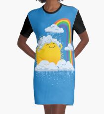 Rainy Day Graphic T-Shirt Dress