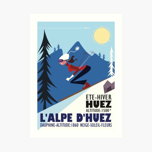 L'Alpe D'Huez poster Art Print