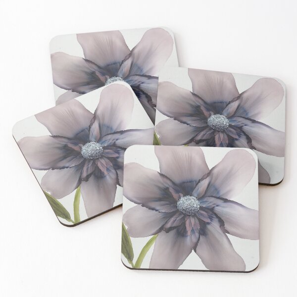 Item preview, Deep purple alcohol ink flower.  designed and sold by Gill Barrett Art.