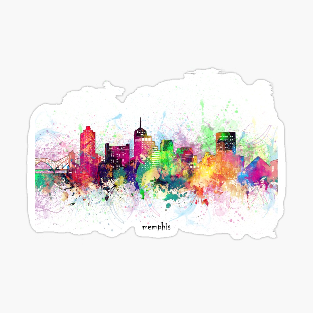 Memphis Skyline Scarf By Bekimart Redbubble