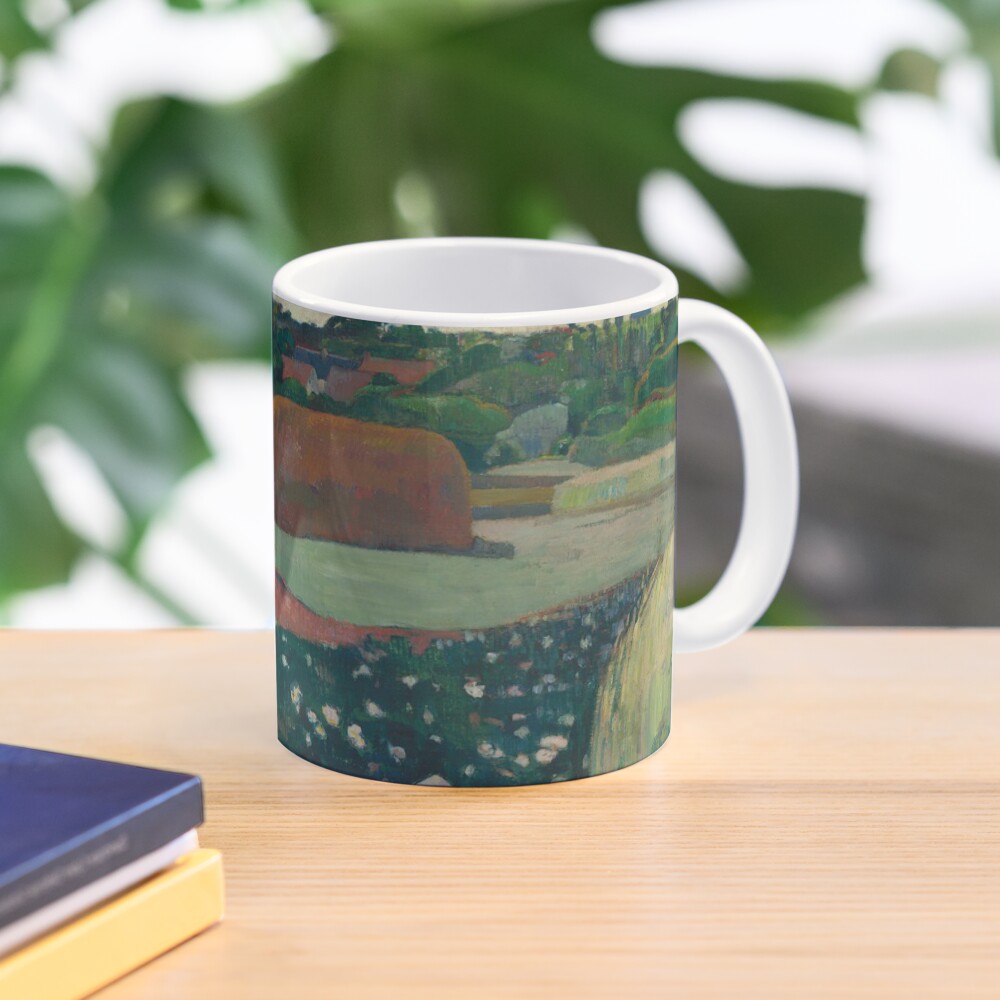 Haystacks in Brittany Oil Painting by Paul Gauguin Mug