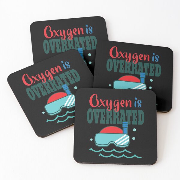 Item preview, Oxygen Is Overrated Funny Scuba Diving graphic designed and sold by tronictees.