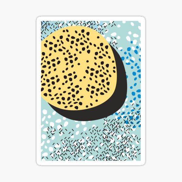 pastel coockie cream coffe stuff Sticker