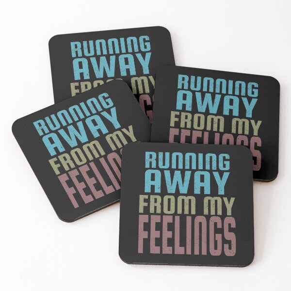Item preview, Running Away From My Feelings print designed and sold by tronictees.