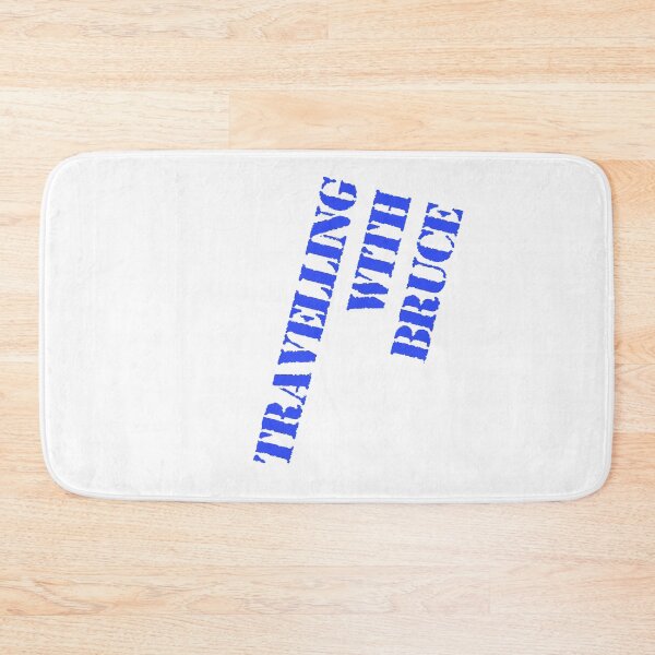 Item preview, Travelling with Bruce Stencile Logo in Blue designed and sold by Bruce Frommert.