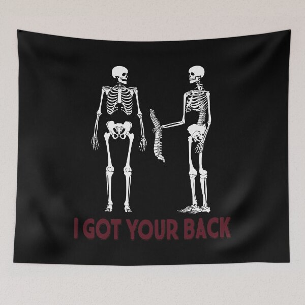 Item preview, Funny I Got Your Back Skeleton Halloween design graphic designed and sold by tronictees.